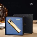 Inflatable Lighter Manufacturer - Streamlined and Slender Strips Windproof Direct-flush Portable Compact High-end