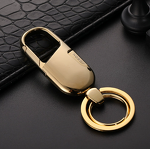 Key Chain Manufacturer - Wholesale Jobon Creative Metal Simple Style Circle Pattern Car Key Holder Fashionable Zinc Alloy