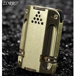 Brass Lighter Manufacturer - ZORRO Z546 Armor Style Retro Windproof Kerosene Pocket Customizable for Business Gifts