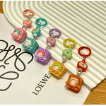 Key Chain Charm Manufacturer - Wholesale Cute Cartoon Animal POP Hand-Painted Resin Beads UV Printed for Phone