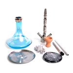 Hookah Set Manufacturer - Large Size Four Pipe Stainless Steel Metal Color