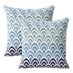 Pillow Cover Manufacturer - 18x18 Blue Simple Geometric Embroidery Bedroom Home Decoration Factory Customization Wholesale