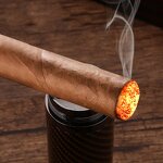 Cigar Lighter Manufacturer - Honest New Inflatable Blue Flame 7.5MM Cigar Drill Windproof with Hidden Cigar Needle