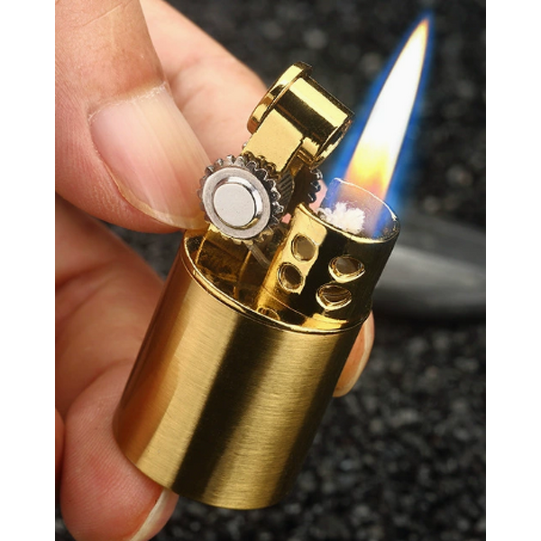 Cigar Lighter Manufacturer - Portable Retro Metal with Grinding Wheel Kerosene Retro for Cigarette