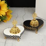 Incense Burner Manufacturer - Hot Sale Resin Metal Crafts Piano Bench Shape Incense Holder Aroma Furnace Home Decoration