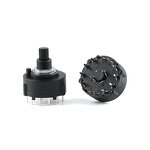Rotary Switch Manufacturer - RS26 Band Gear 1 2 3 4 Pole 12/6/4/3 Selectable PCB Plug-in Adjustable