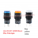 Push Button Switch Manufacturer - 16mm 24/220V Momentary Self-locking Self-reset On Off Power