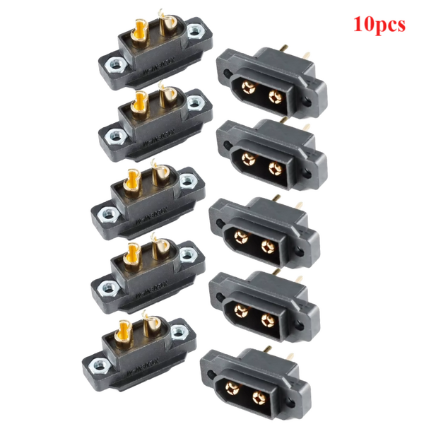 Panel Mount Connector Manufacturer - 10pcs XT60EW-M Black Male Plug for RC Drone FPV Racing
