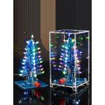 Electronic Production Kit Manufacturer - Colorful Christmas Tree Parts Seven Color LED Lights Welding Practice