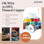 Electronic Wire Manufacturer - DM-30-1000 Wrapping 30AWG 250M Tinned Copper Solid for Circuit Boards PCB