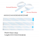 FFC Ribbon Flexible Flat Cable Manufacturer - 10pcs 4-40 Pin Pitch 1.0MM Wire Length 25/30CM