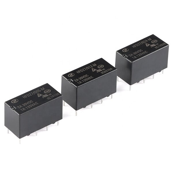 Relay Manufacturer - HFD27 8-pin Direct Insertion Ultra Small Signal DC 5V 12V 24V HFD27-005-M HFD27-012-M