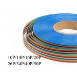 Flat Ribbon Cable Manufacturer - 1 Meter 1.27mm Pitch 10P 14P 16P 20P 26P 34P 40P 50P Way for PCB
