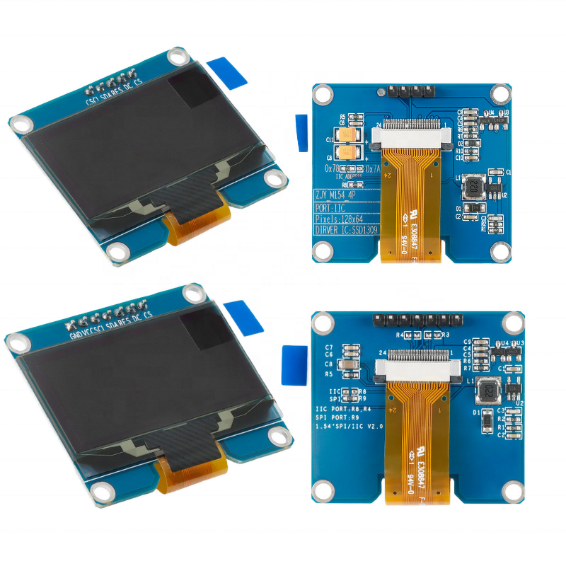 OLED Module Manufacturer - 1.54 Inch 128x64 Screen SSD1309 SPI IIC I2C for Arduino 4Pin 7Pin