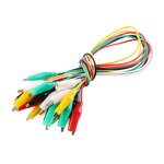 Alligator Clips Manufacturer - 1 Set 10pcs Electrical DIY Test Leads Double-ended Crocodile Jumper Wire 50CM