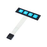 Membrane Switch Manufacturer - 1x4 4 Key Matrix Keypad Keyboard Control Panel SCM Extended DIY