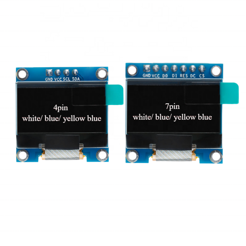 OLED Display Module Manufacturer - 0.96 inch 128x64 White Blue Yellow-blue SSD1306 IIC SPI Interface