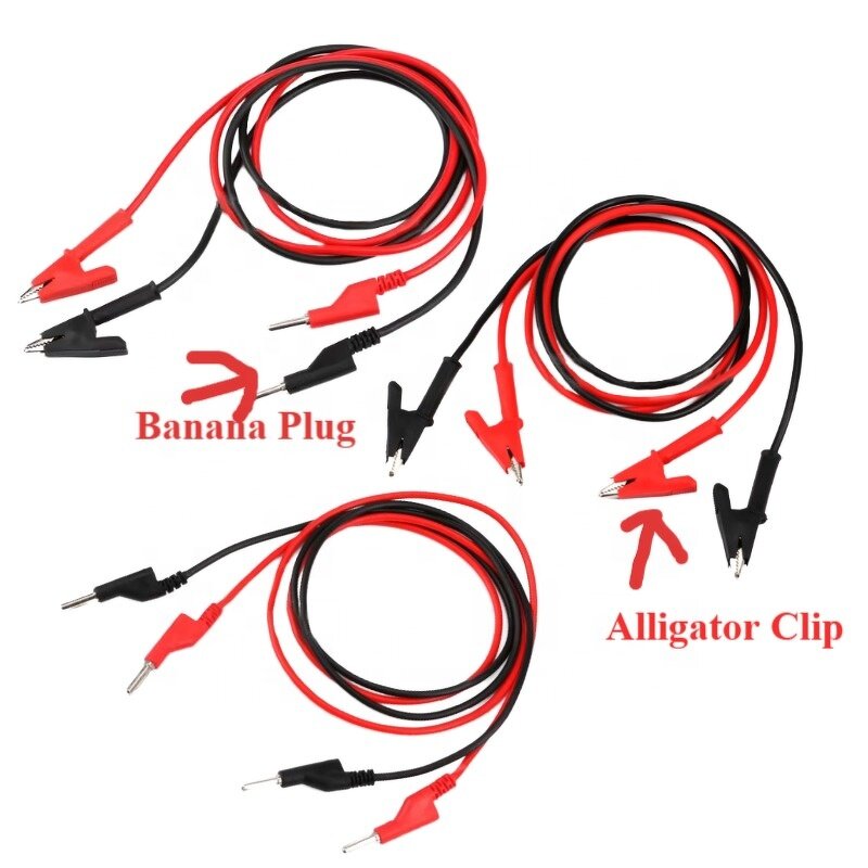 Test Lead Wire Manufacturer - High Quality Double End Banana Plug Alligator Clip Silicone for Multimeter DIY