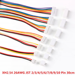 Wire Cable Connector Manufacturer - 20pcs JST XH2.54 2.54mm 2-10 Pin Male Female Plug Socket 30cm 26AWG