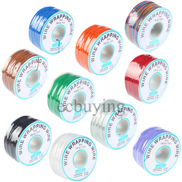 Electronic Wire Manufacturer - DM-30-1000 Wrapping 30AWG 250M Tinned Copper Solid for Circuit Boards PCB