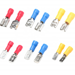 Terminal Connectors Manufacturer - 20pcs Male Female Pre-insulated Cold Pressed PVC Electrical Crimp MDD1.25-250 FDD1.25-250