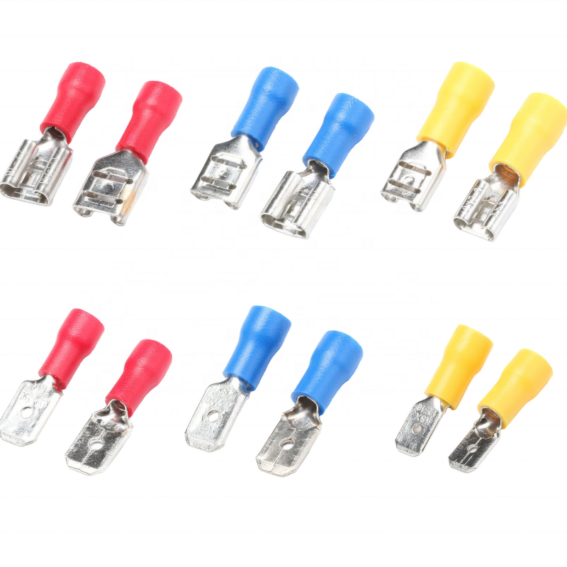 Terminal Connectors Manufacturer - 20pcs Male Female Pre-insulated Cold Pressed PVC Electrical Crimp MDD1.25-250 FDD1.25-250