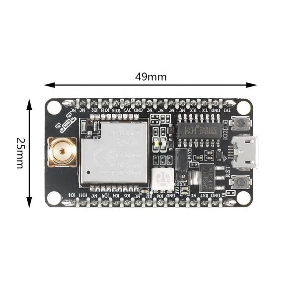 LoRaWAN RF Module Development Board Manufacturer - Hott Ra-08H MCU Interface 915MHz Antenna Ra-08H-Kit