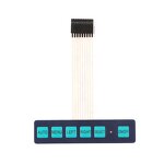 Membrane Switch Manufacturer - Display Switch Matrix Keyboard Key Control Panel 6 Key with Light