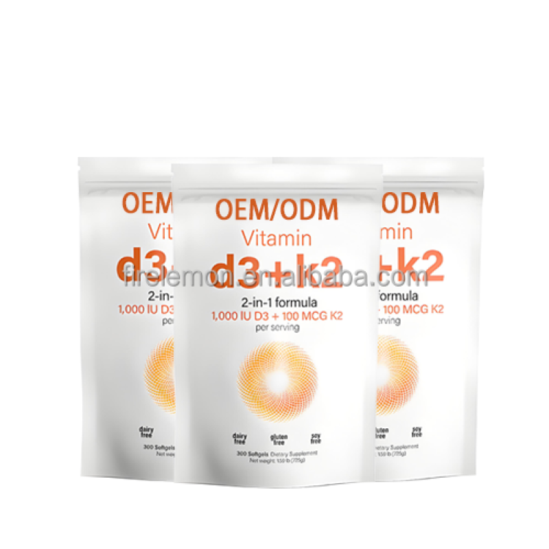Vitamin D3 K2 Softgels Supplier - Private Label Organic Halal