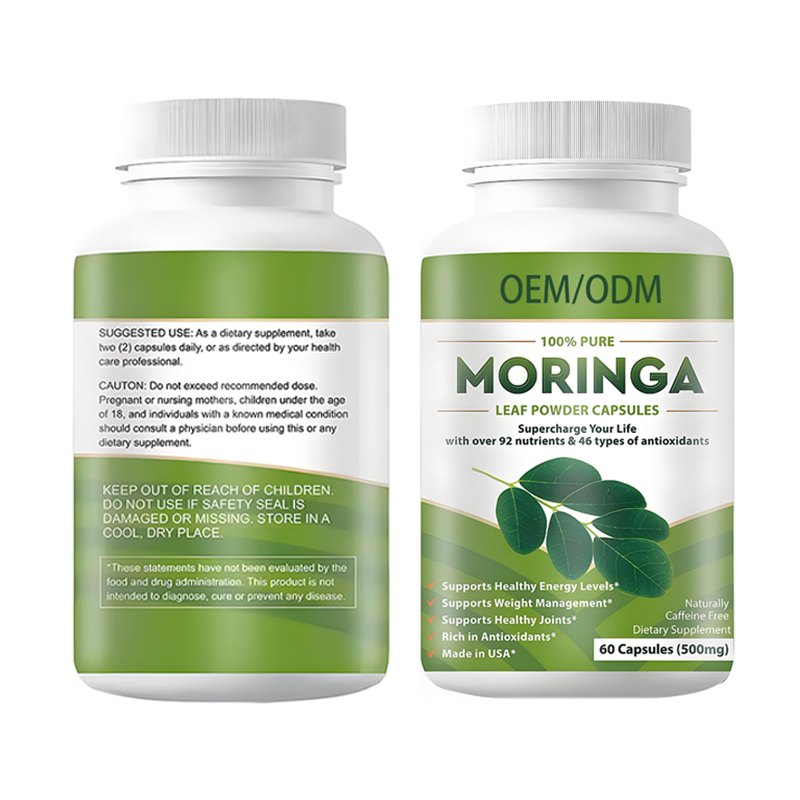 Moringa Powder Capsules Factory - Organic Antioxidant Immune