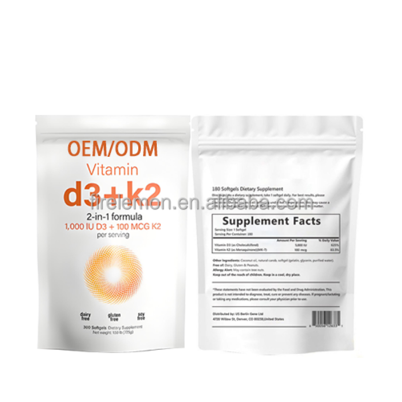 Vitamin D3 K2 Softgels Supplier - Premium Natural Best