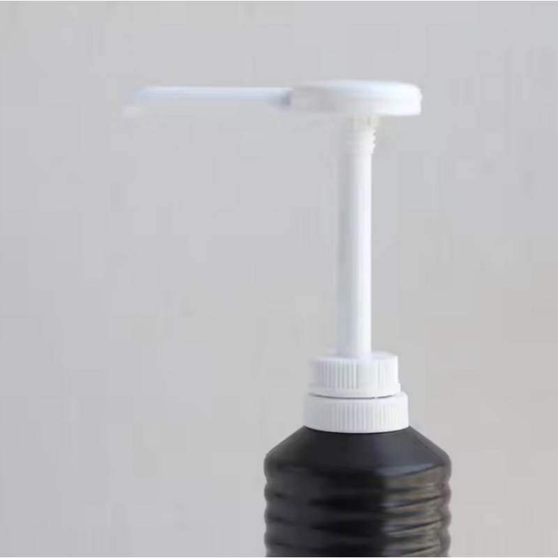 Syrup Pump Dispenser Manufacturer - Customized White Food-Grade Plastic 38/400 Silky Screen Printing for Iron Liquid Jam