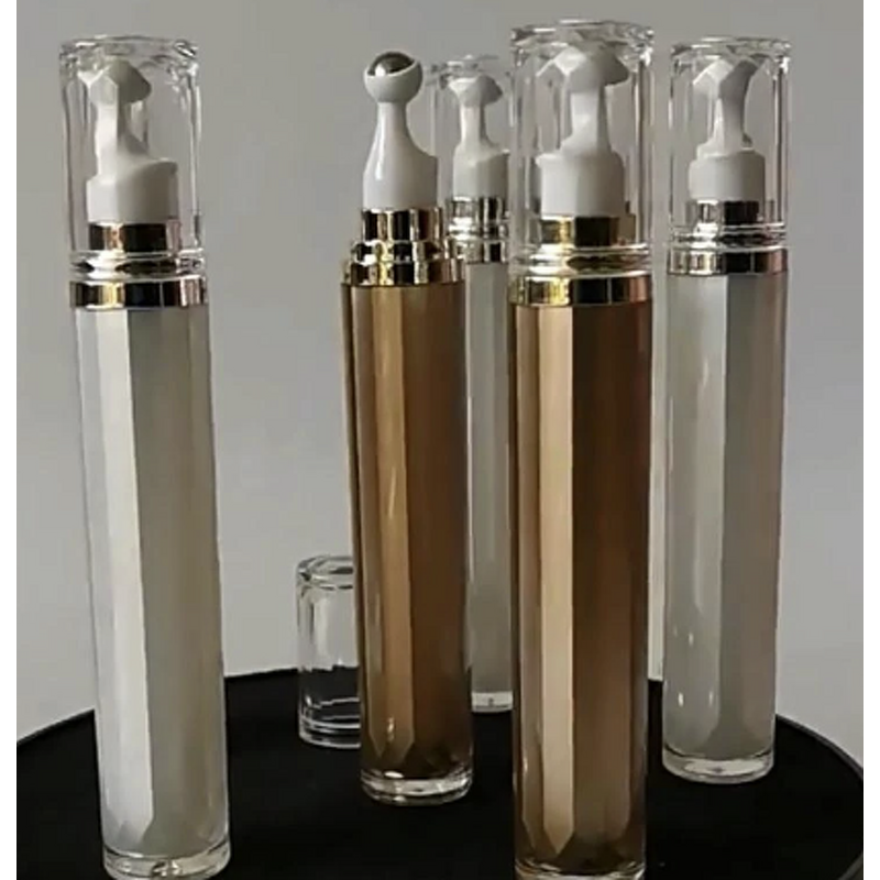 Eye Cream Roller Bottle Manufacturer - 15ml Acrylic Empty Steel Ball for Lotion Essential Oil Refillable