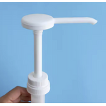 Syrup Pump Dispenser Manufacturer - Customized White Food-Grade Plastic 38/400 Silky Screen Printing for Iron Liquid Jam