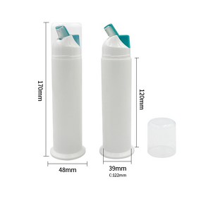Toothpaste Vacuum Bottle Manufacturer - Stock 60g 100g 120ml Vertical with Pump Customizable Logo Daily Chemical