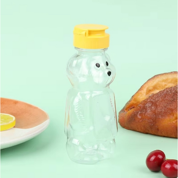 Plastic Squeeze Condiment Bottle Manufacturer - 240ml Bear Honey Bottle Extrusion Bear Shape for Sauce