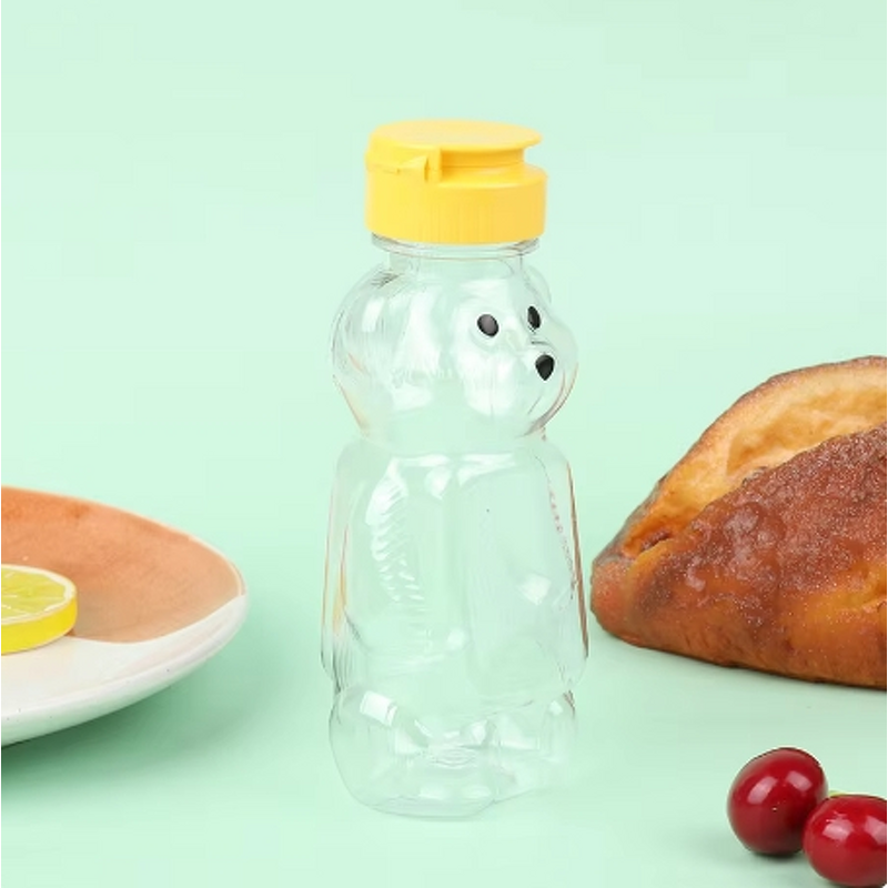 Plastic Squeeze Condiment Bottle Manufacturer - 240ml Bear Honey Bottle Extrusion Bear Shape for Sauce