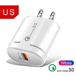 Wall Charger Manufacturer - 18W QC 3.0 Fast Charger with EU US Plug