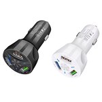 Car Charger Manufacturer - 3 USB Port QC 3.0 Quick Charge Portable