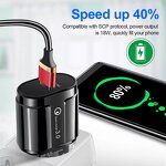 Wall Charger Manufacturer - 18W QC 3.0 Fast Charger with EU US Plug