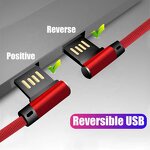 USB C Cable Manufacturer - 1M 2M Right Angle 90 Degree Type-c Fast Charging Data Line