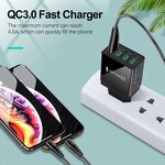 Wall Charger Manufacturer - 4 USB Port QC 3.0 30W Quick Charge Adapter