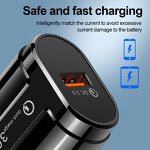 Wall Charger Manufacturer - 18W QC 3.0 Fast Charger with EU US Plug
