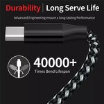 USB C Cable Manufacturer - 1m 2m 3m Nylon Braided 3A Fast Charging for Samsung