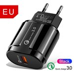 Wall Charger Manufacturer - 18W QC 3.0 Fast Charger with EU US Plug