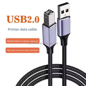 Printer Cable Manufacturer - USB A to B Male 2.0 Gold Plated