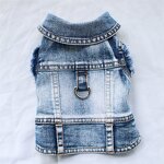 Dog Denim Jacket Manufacturer - Classic with Traction D Ring