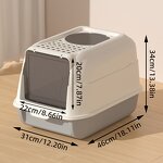 Cat Litter Box Manufacturer - New Large Fully Enclosed Deodorizing Detachable Top-out Cat Toilet
