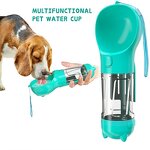 Pet Water Bottle Manufacturer - 4 in 1 Dog Water Bottle with Poop Bag Portable Drink Feeder