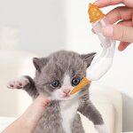 Pet Feeding Dispenser Manufacturer - New Design Quantitative Tube Feeding Medicine Glass Milk Feeder for Newborn Kittens Puppies